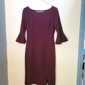 White house black market, plum, red, dress, cocktail